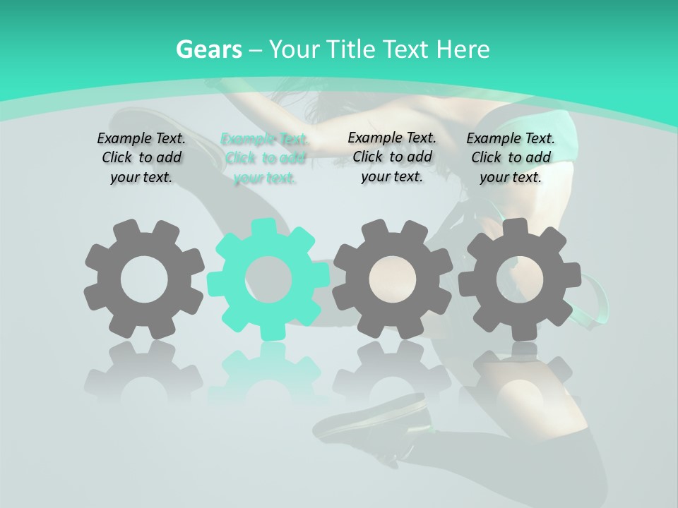 Teenager Isolated Moving PowerPoint Template