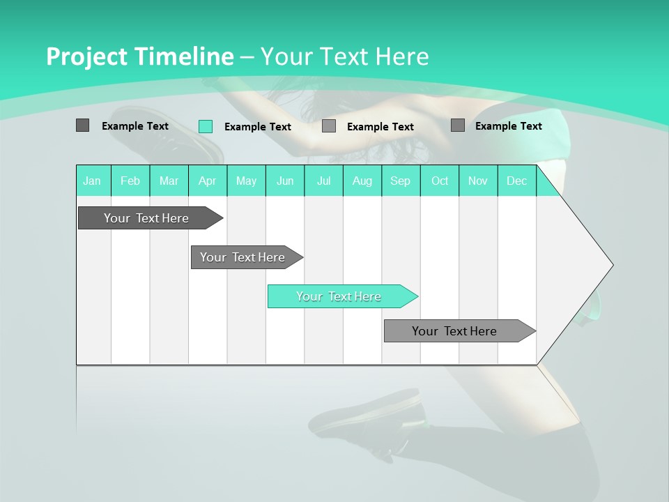 Teenager Isolated Moving PowerPoint Template