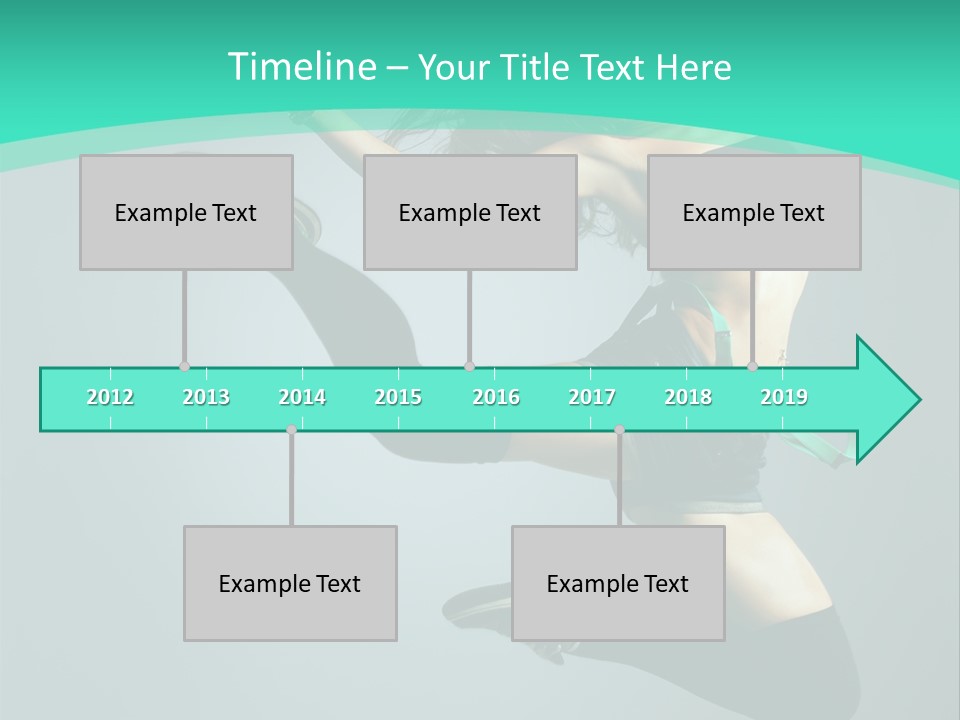 Teenager Isolated Moving PowerPoint Template