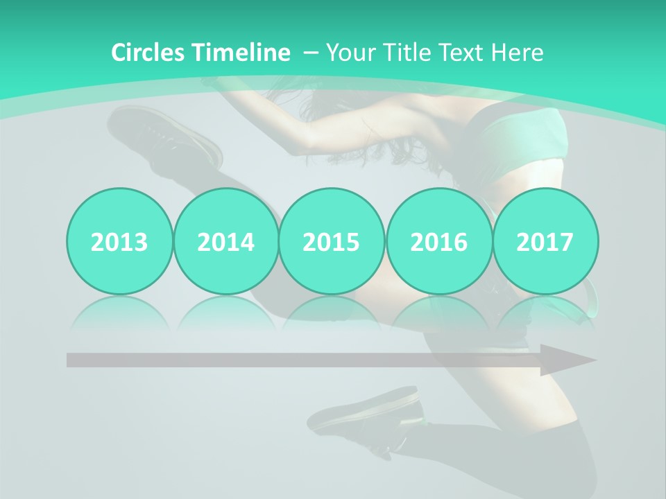 Teenager Isolated Moving PowerPoint Template