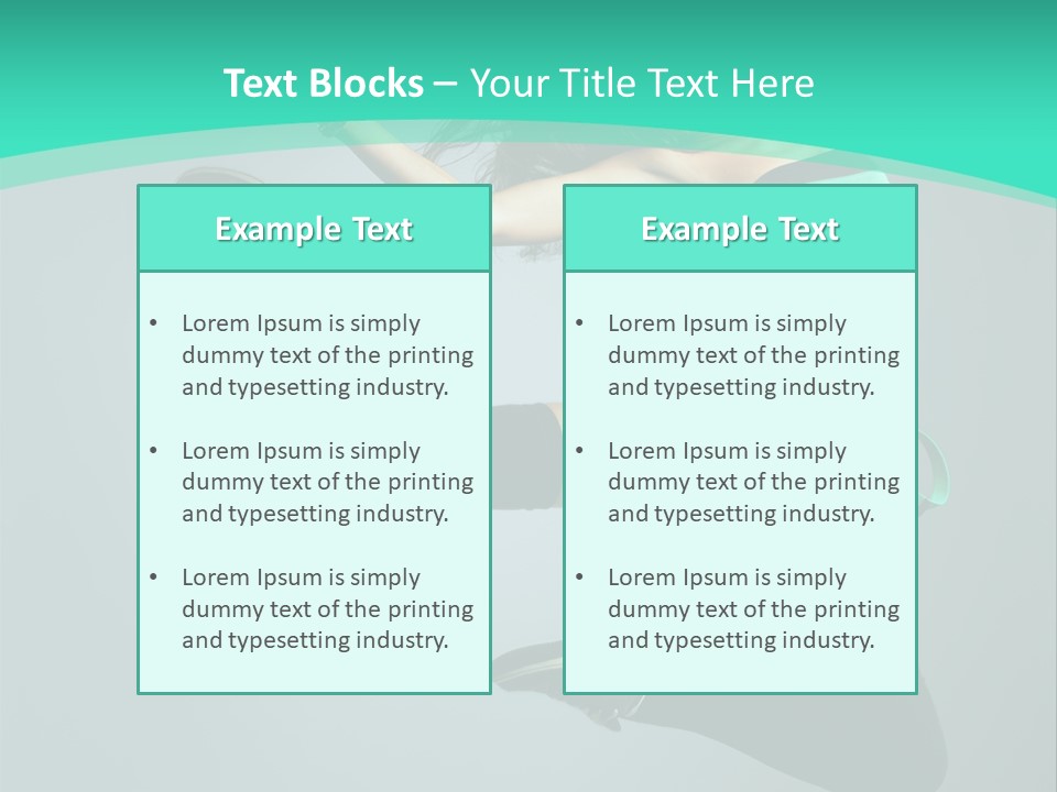 Teenager Isolated Moving PowerPoint Template