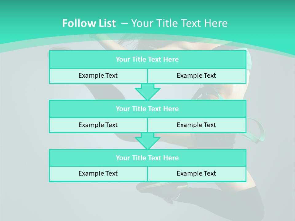 Teenager Isolated Moving PowerPoint Template