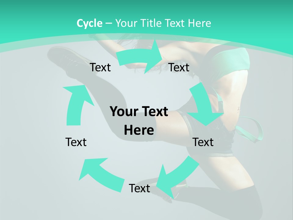 Teenager Isolated Moving PowerPoint Template