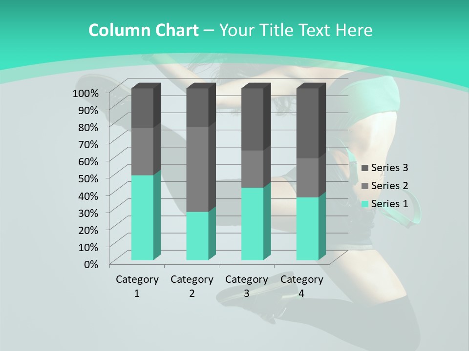 Teenager Isolated Moving PowerPoint Template