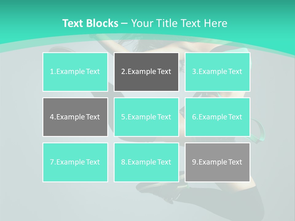 Teenager Isolated Moving PowerPoint Template