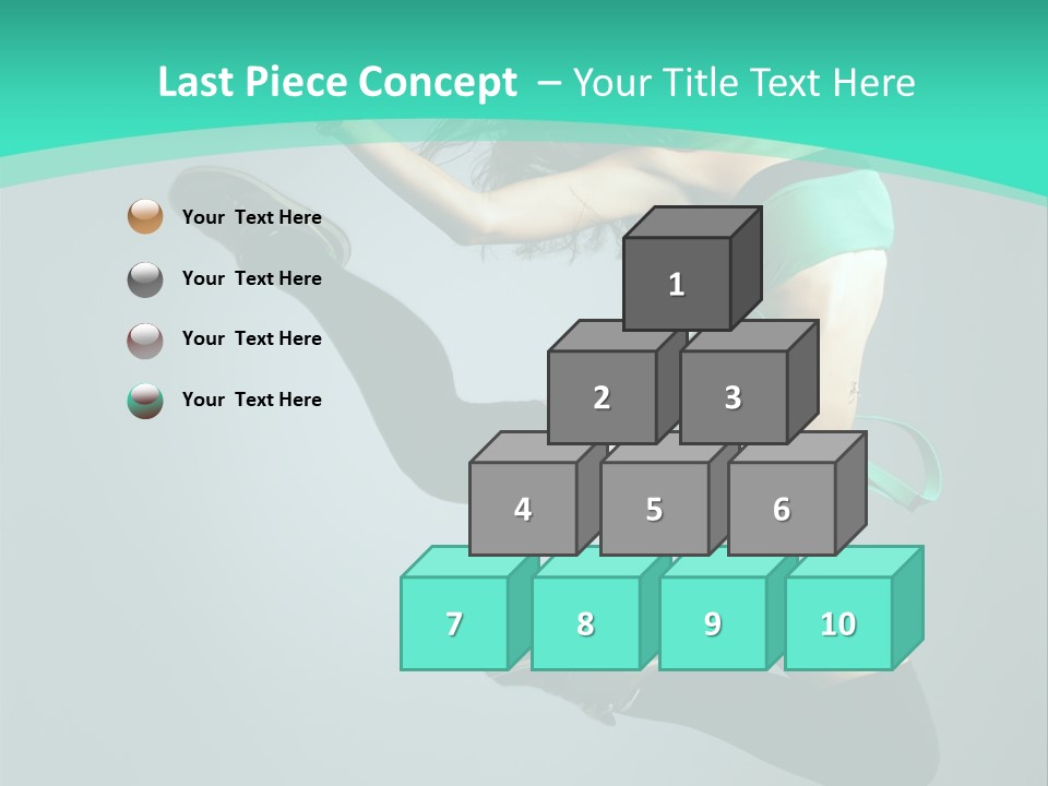 Teenager Isolated Moving PowerPoint Template