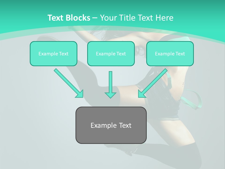 Teenager Isolated Moving PowerPoint Template
