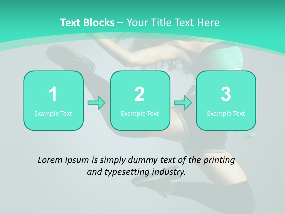 Teenager Isolated Moving PowerPoint Template
