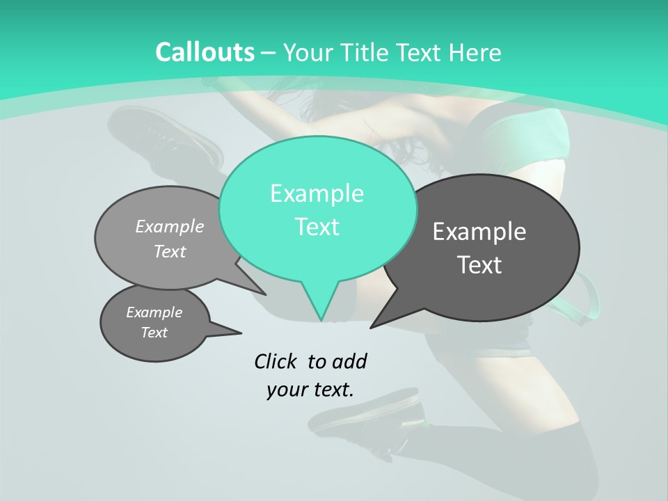 Teenager Isolated Moving PowerPoint Template
