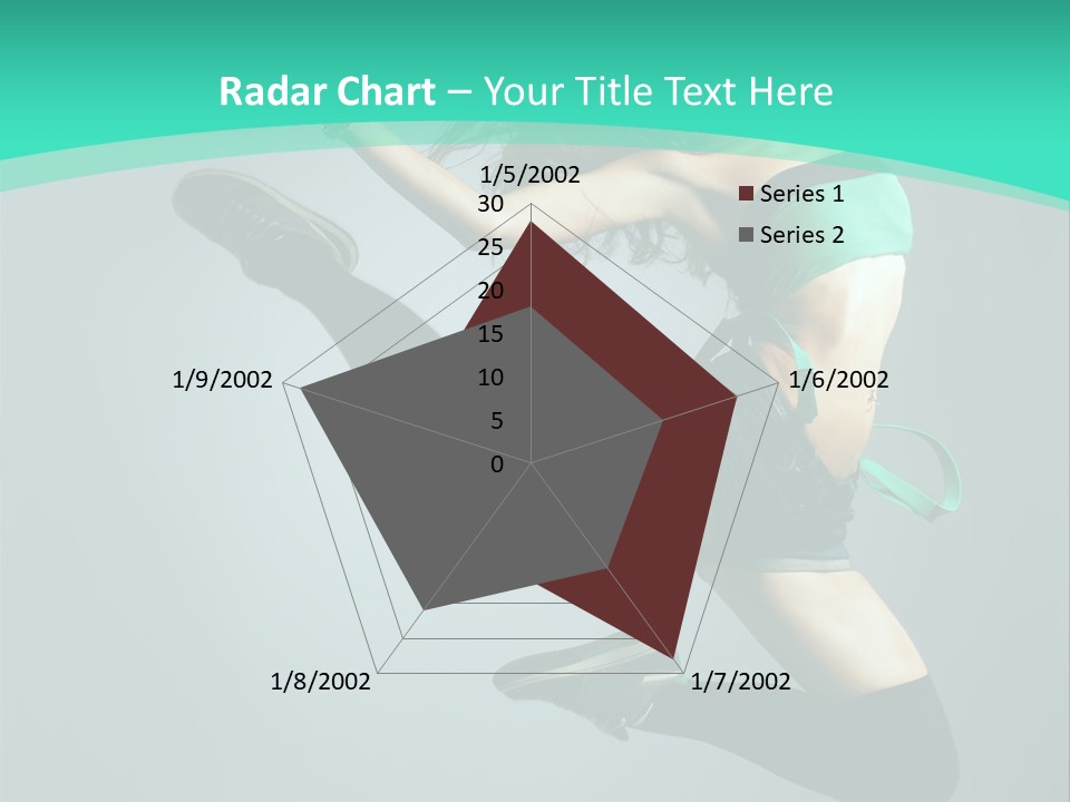 Teenager Isolated Moving PowerPoint Template