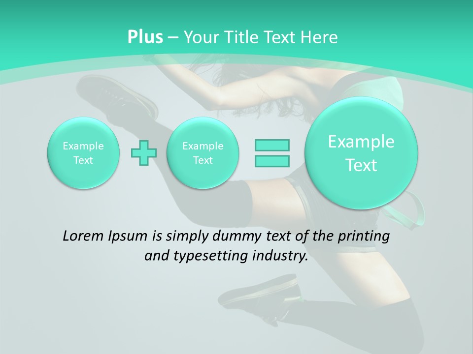Teenager Isolated Moving PowerPoint Template