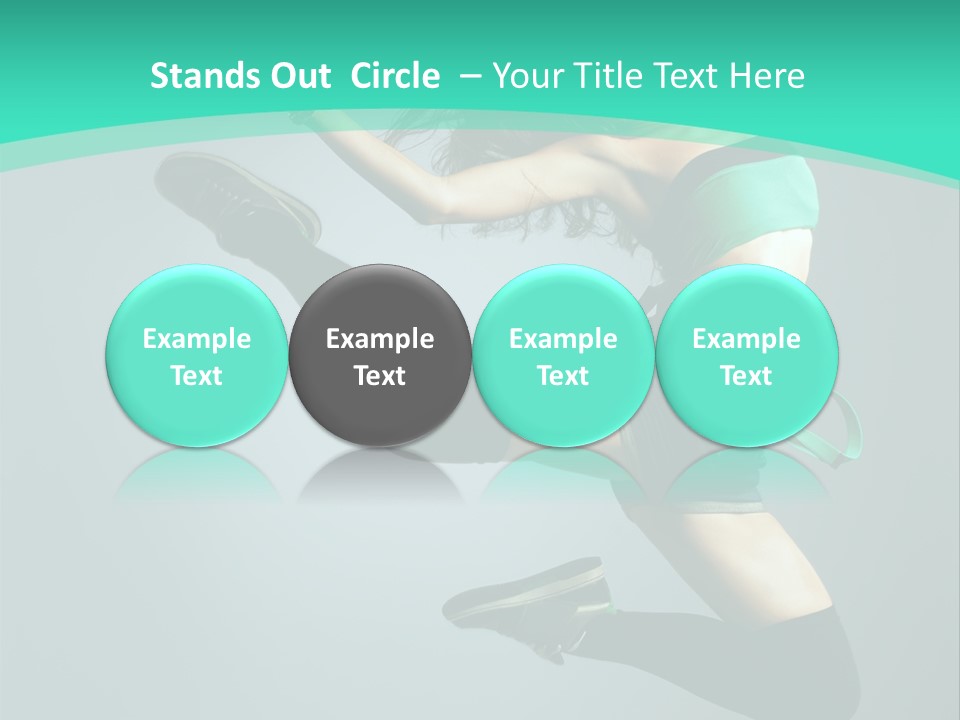 Teenager Isolated Moving PowerPoint Template