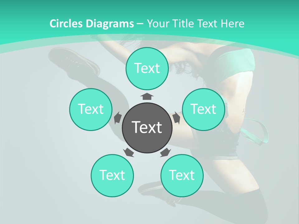 Teenager Isolated Moving PowerPoint Template