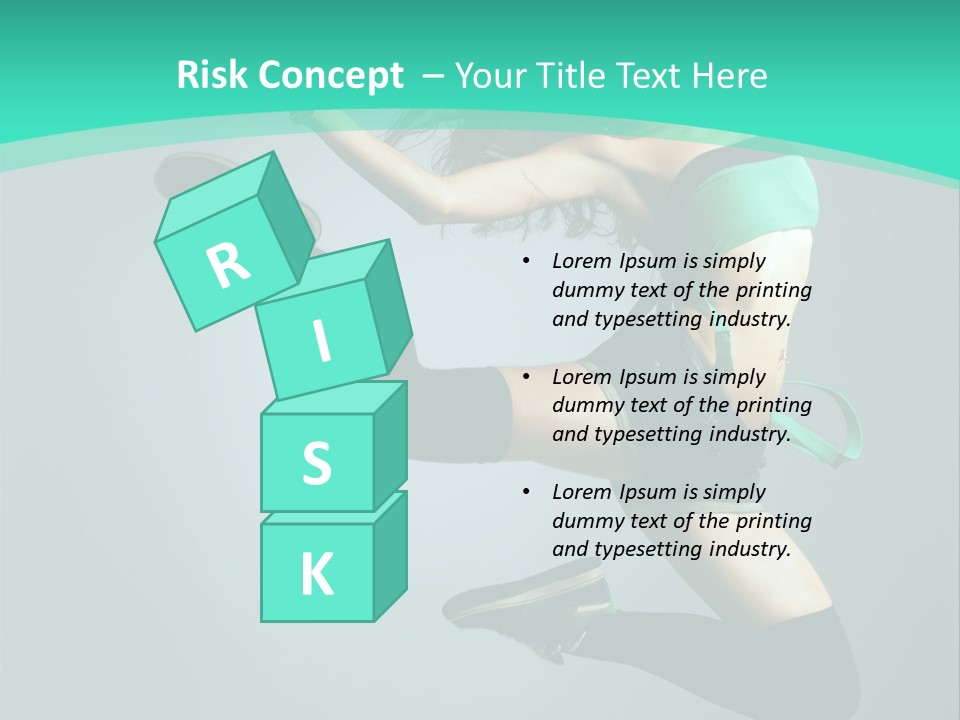 Teenager Isolated Moving PowerPoint Template