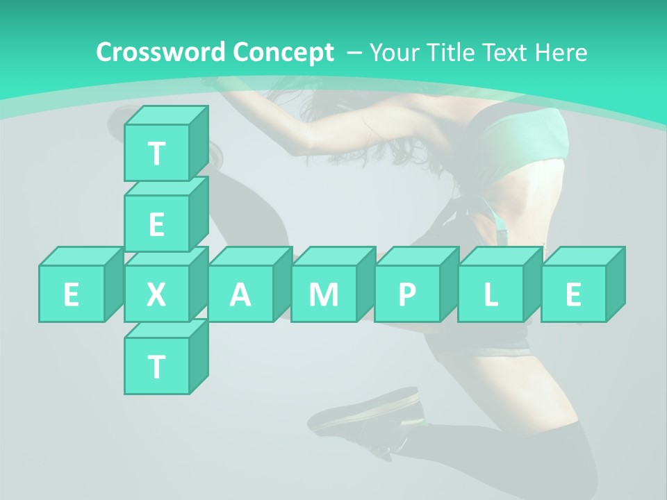 Teenager Isolated Moving PowerPoint Template