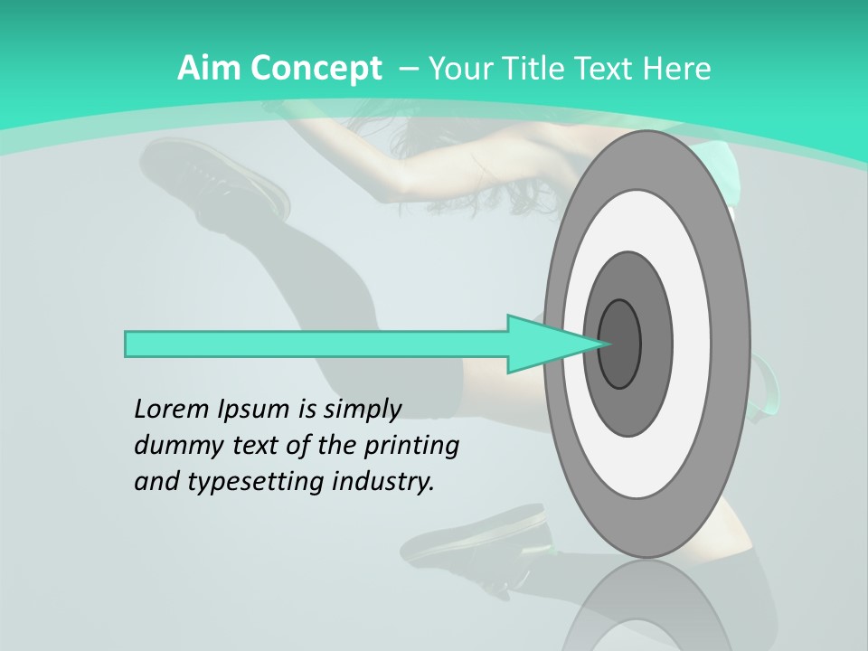 Teenager Isolated Moving PowerPoint Template