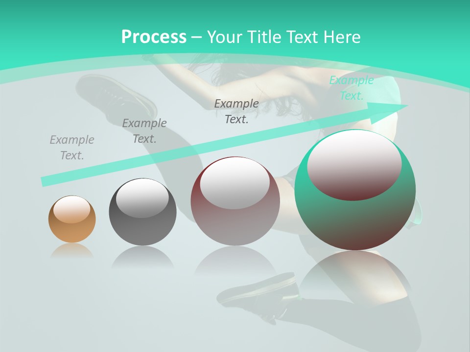 Teenager Isolated Moving PowerPoint Template