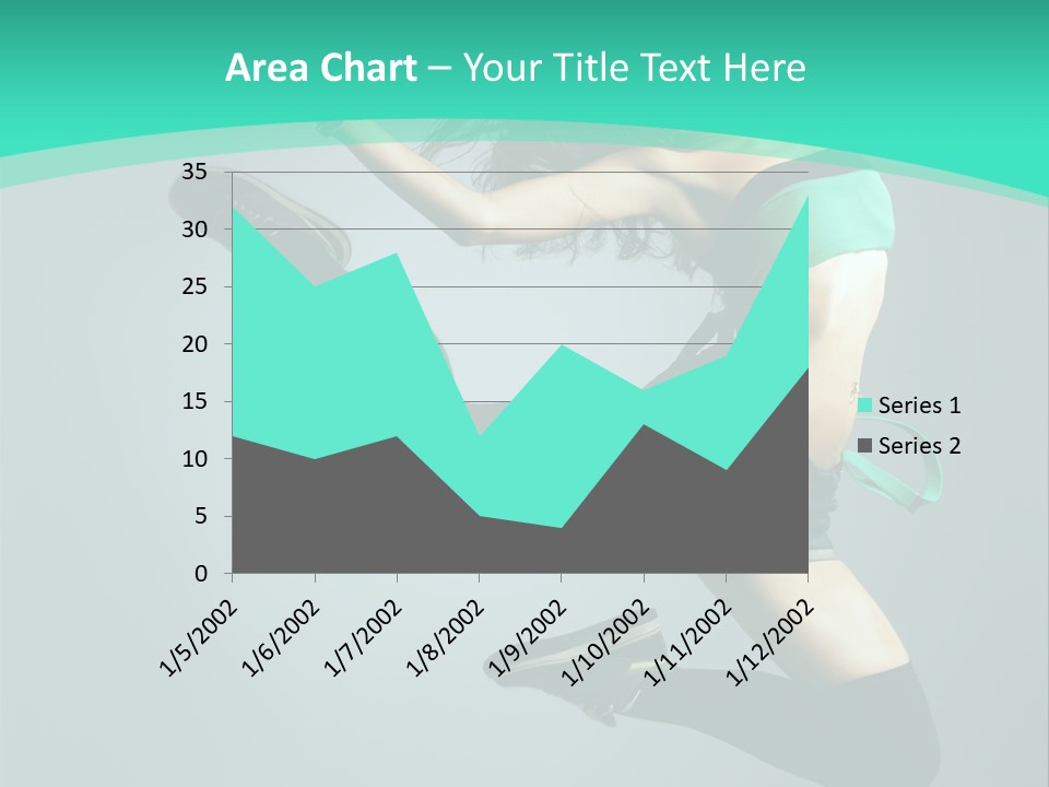 Teenager Isolated Moving PowerPoint Template