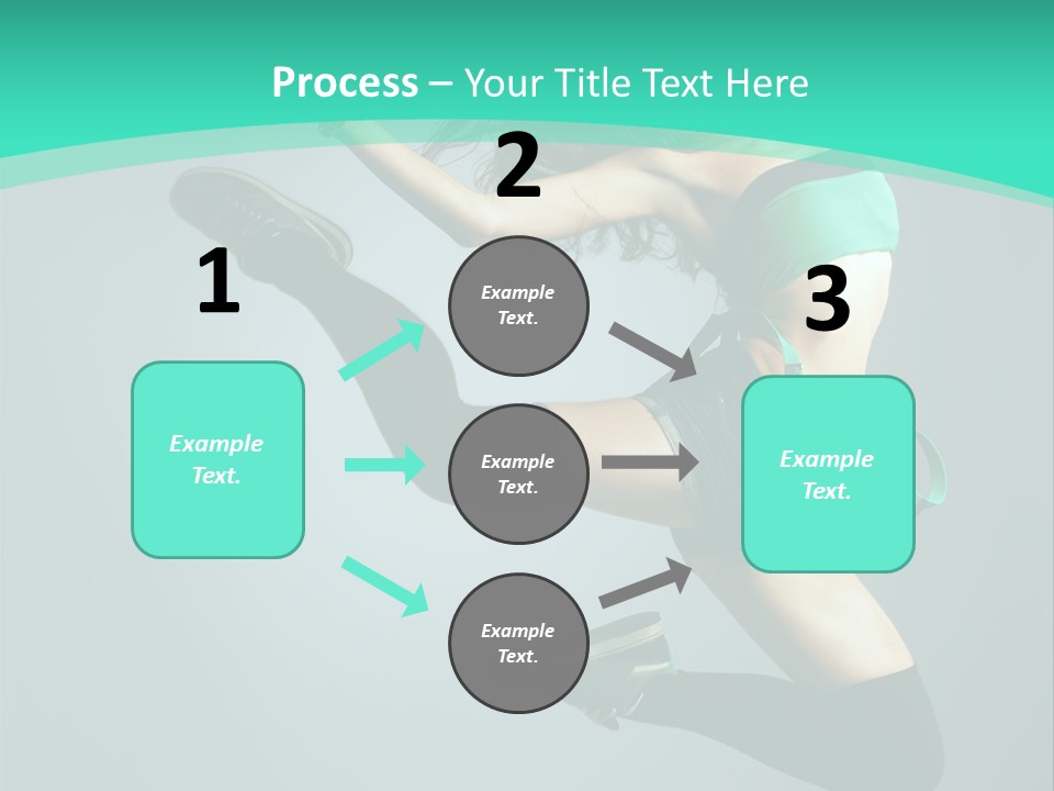 Teenager Isolated Moving PowerPoint Template