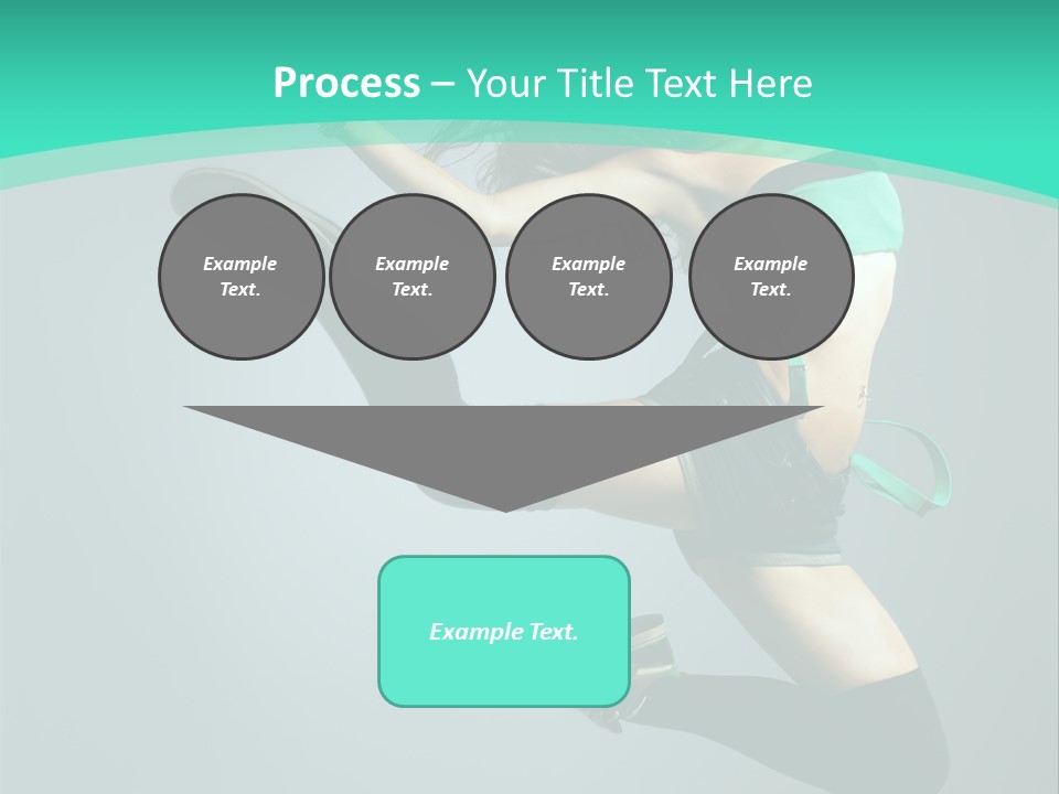 Teenager Isolated Moving PowerPoint Template
