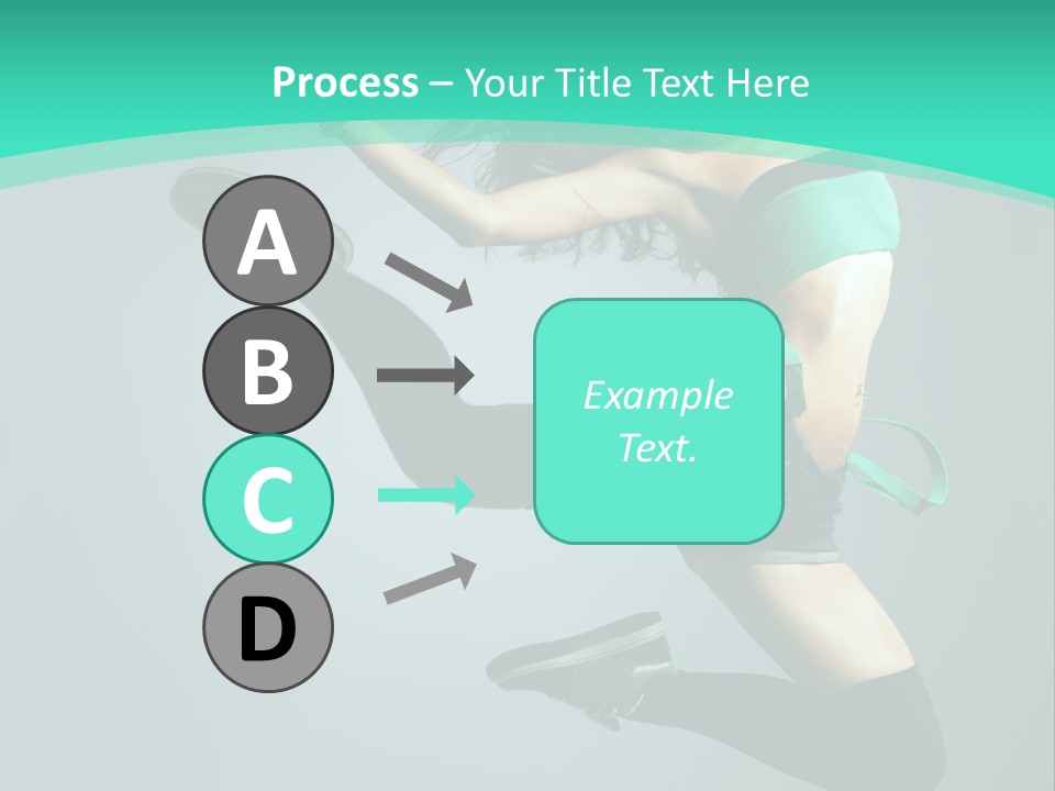 Teenager Isolated Moving PowerPoint Template
