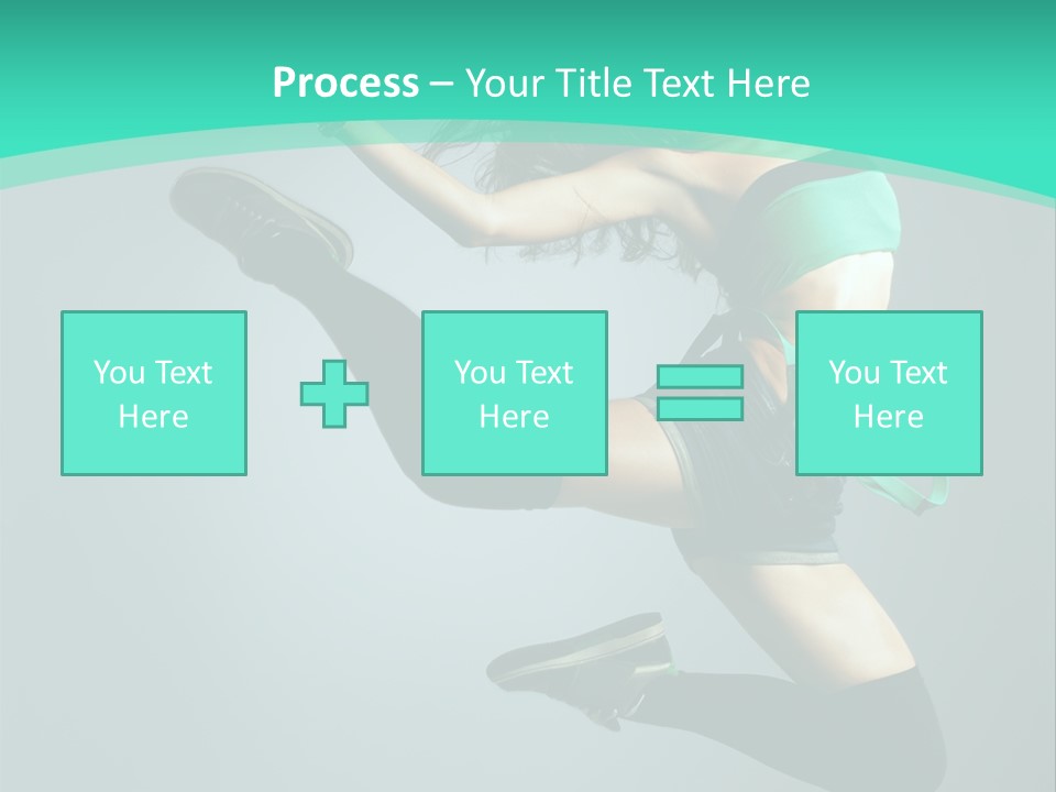 Teenager Isolated Moving PowerPoint Template