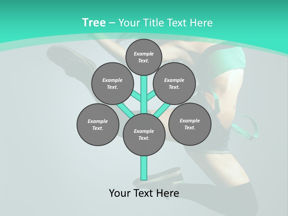 Teenager Isolated Moving PowerPoint Template