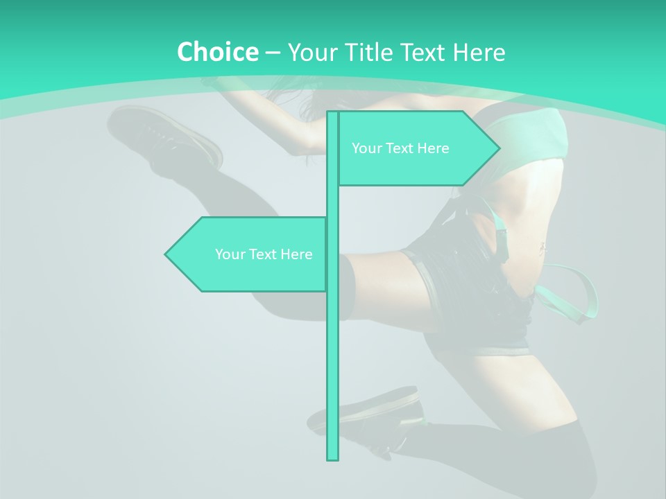 Teenager Isolated Moving PowerPoint Template
