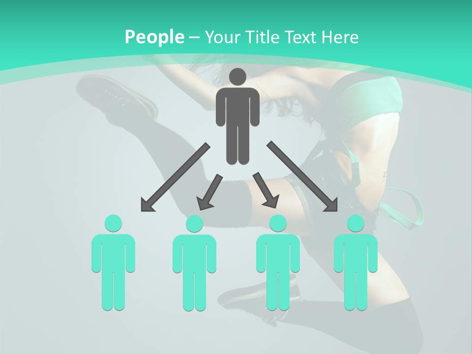 Teenager Isolated Moving PowerPoint Template