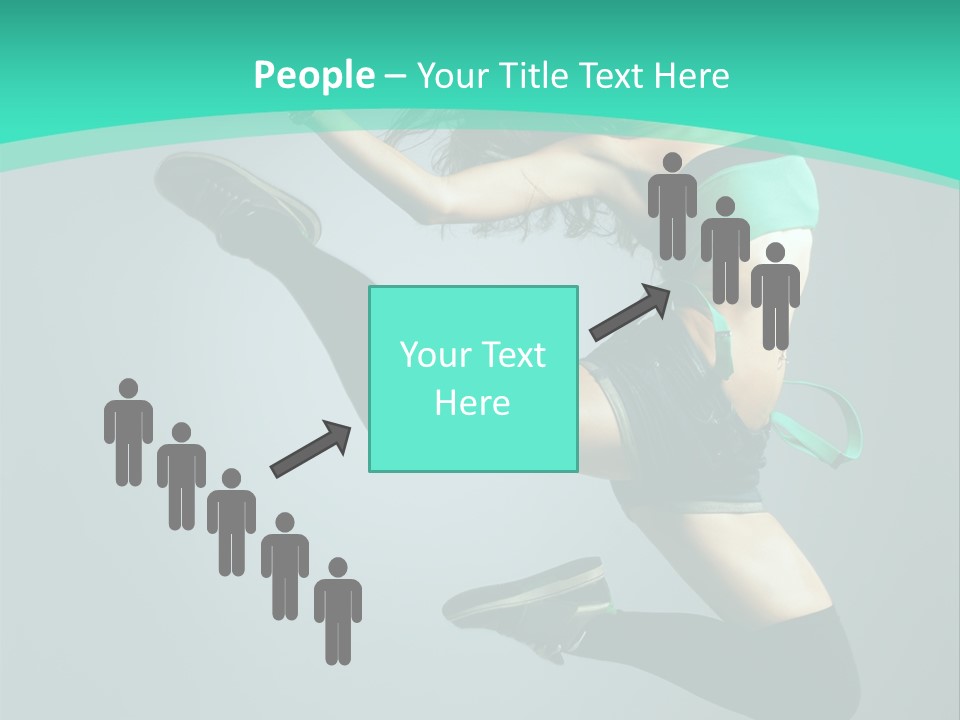 Teenager Isolated Moving PowerPoint Template