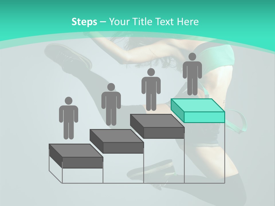 Teenager Isolated Moving PowerPoint Template
