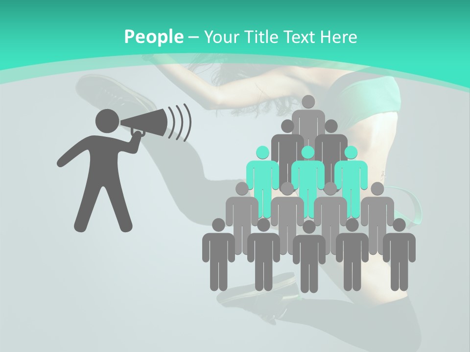 Teenager Isolated Moving PowerPoint Template