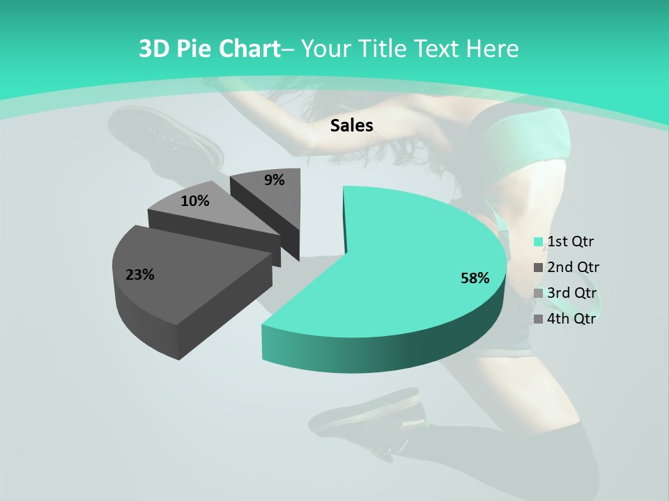 Teenager Isolated Moving PowerPoint Template