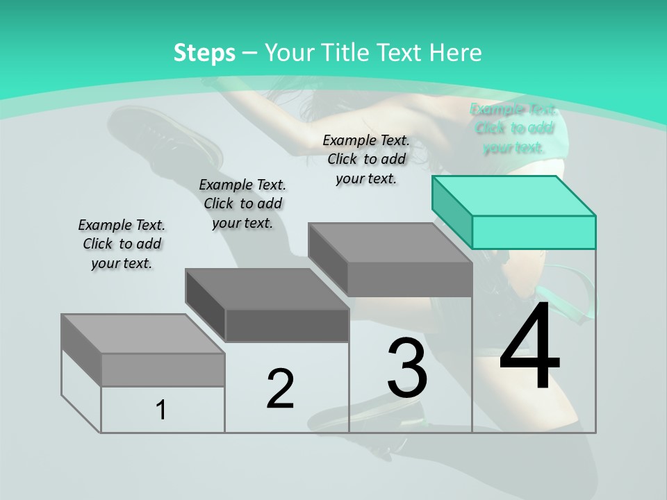 Teenager Isolated Moving PowerPoint Template