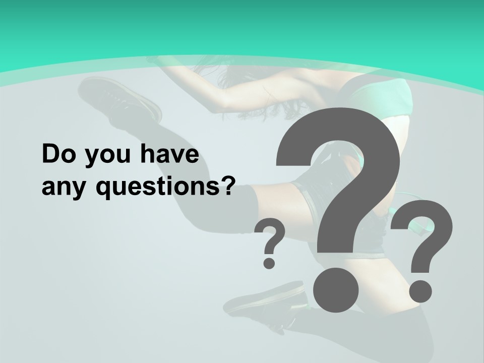 Teenager Isolated Moving PowerPoint Template