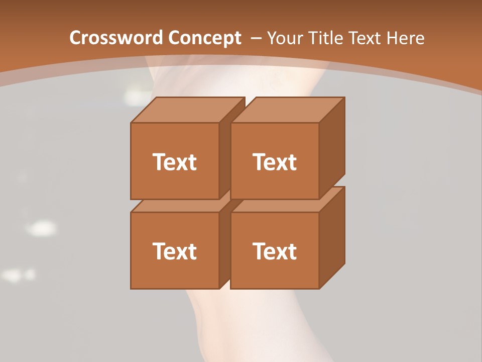 Breast Hair Babe PowerPoint Template