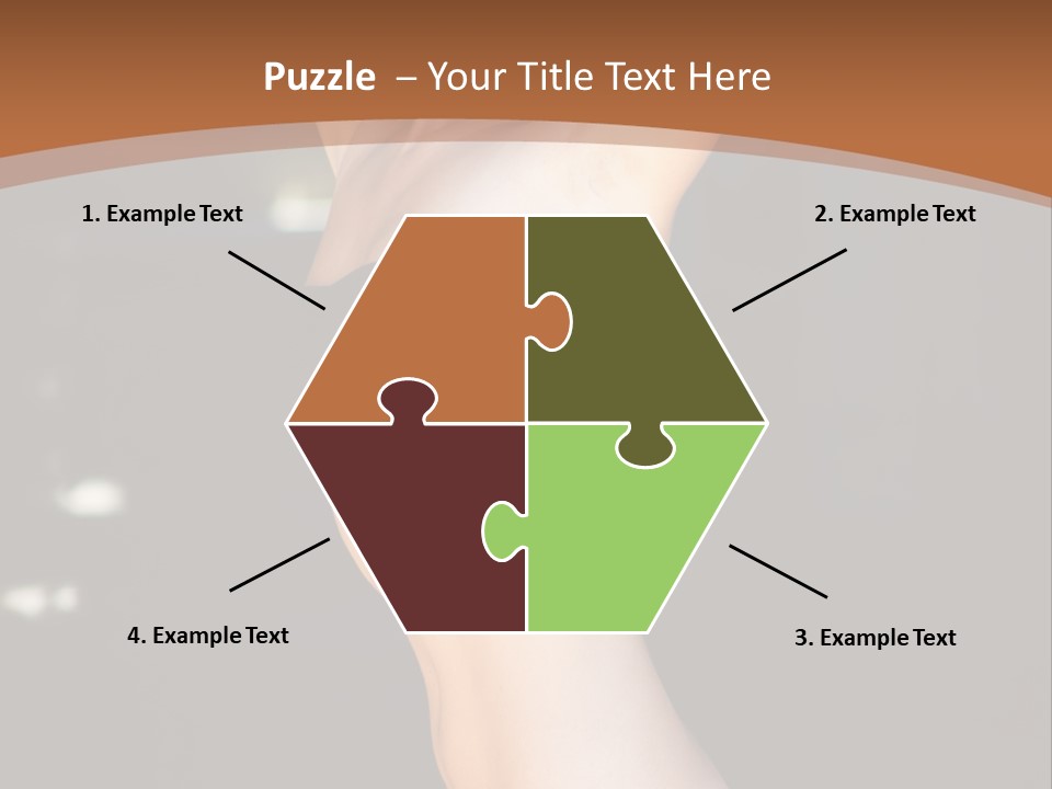 Breast Hair Babe PowerPoint Template