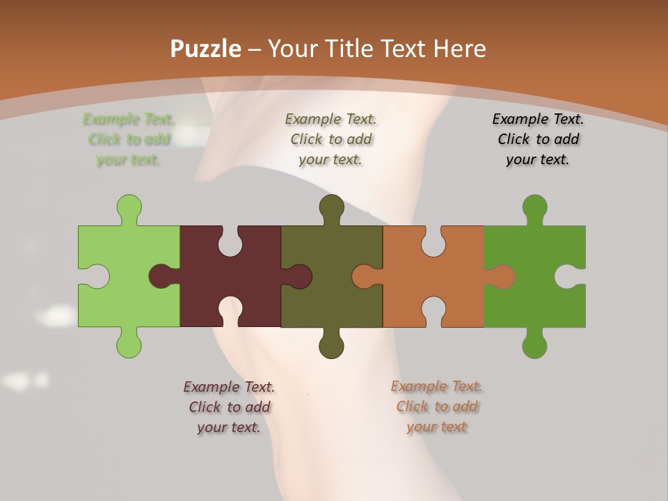 Breast Hair Babe PowerPoint Template