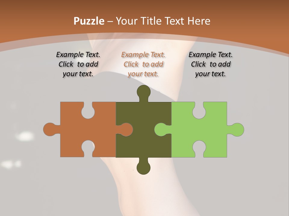 Breast Hair Babe PowerPoint Template