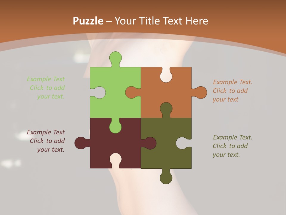 Breast Hair Babe PowerPoint Template