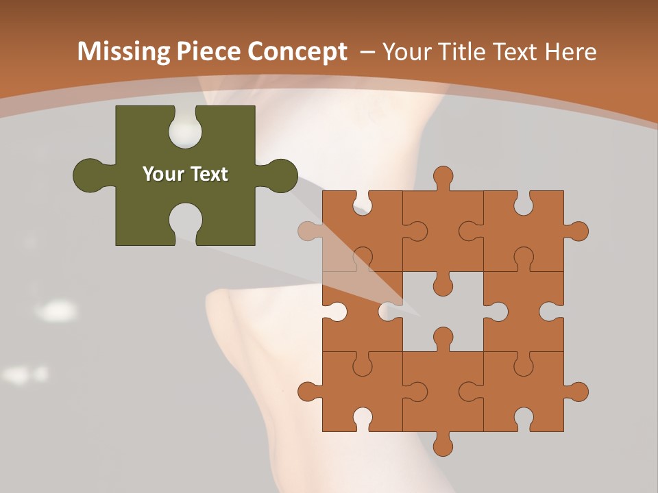 Breast Hair Babe PowerPoint Template