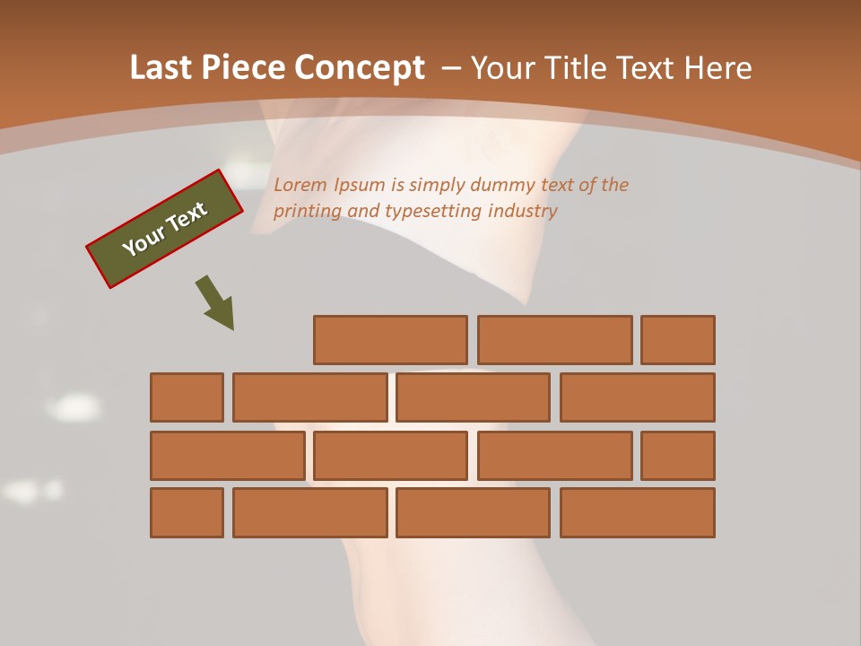 Breast Hair Babe PowerPoint Template