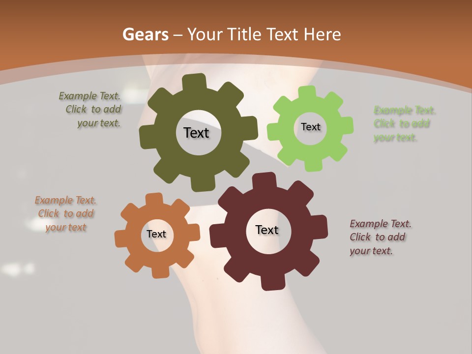 Breast Hair Babe PowerPoint Template