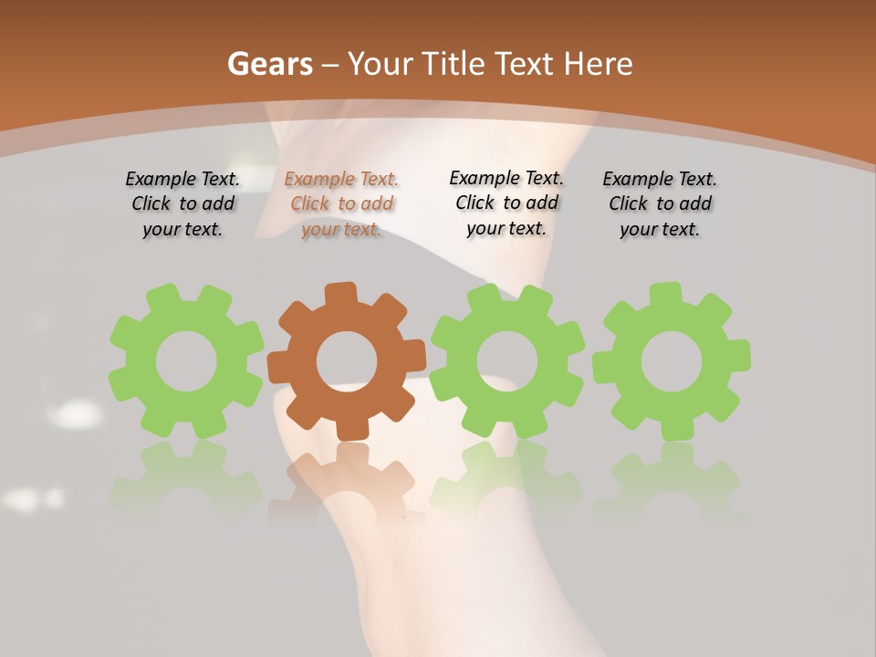 Breast Hair Babe PowerPoint Template