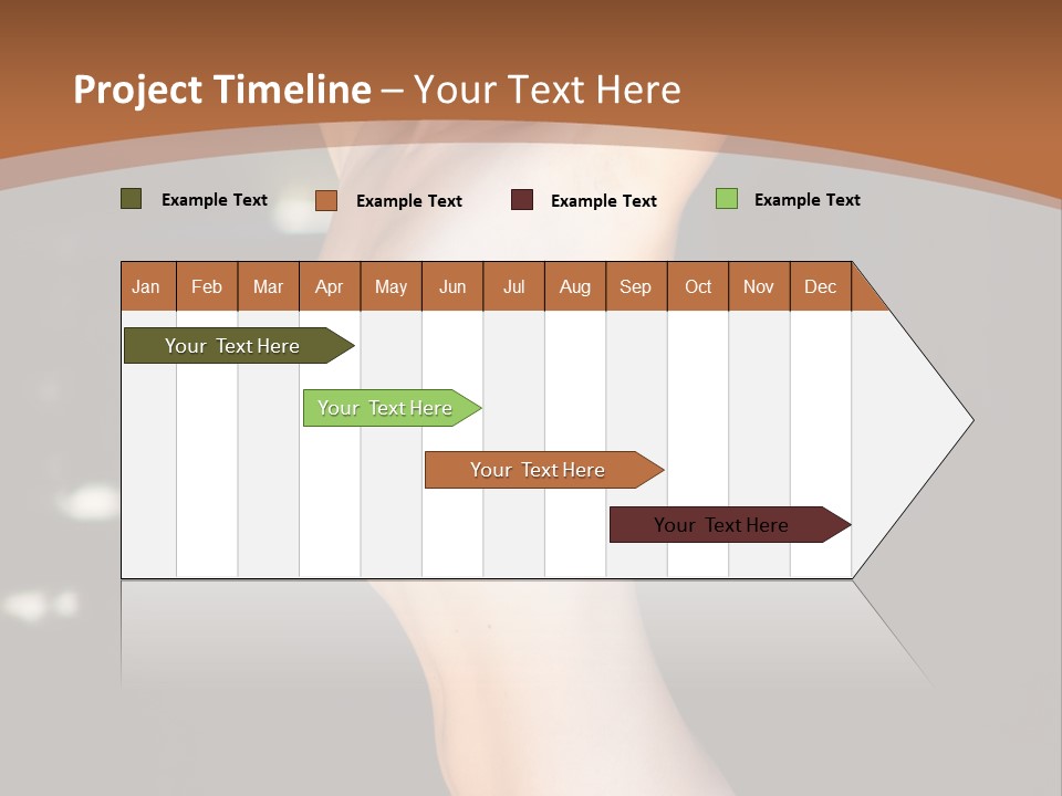 Breast Hair Babe PowerPoint Template