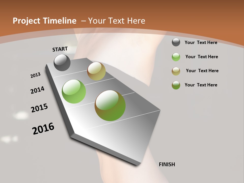 Breast Hair Babe PowerPoint Template