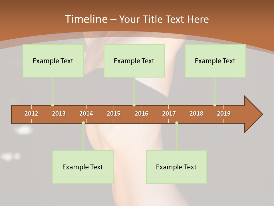 Breast Hair Babe PowerPoint Template