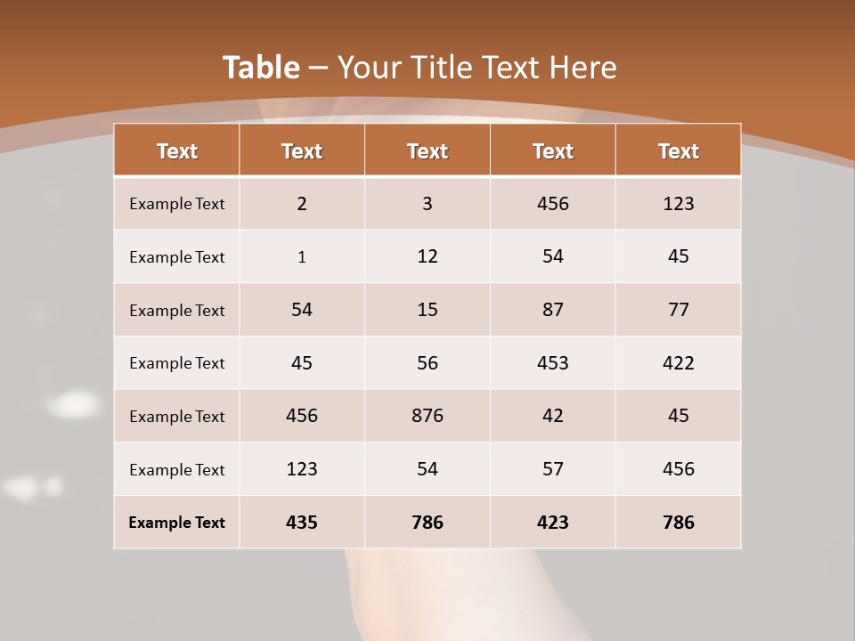 Breast Hair Babe PowerPoint Template