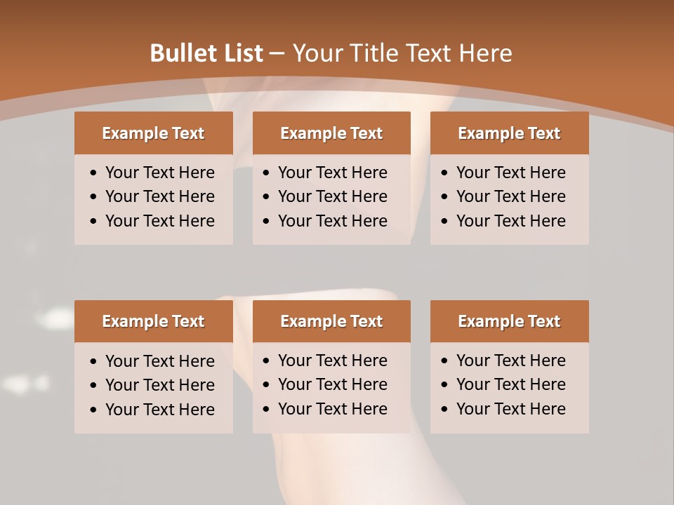 Breast Hair Babe PowerPoint Template