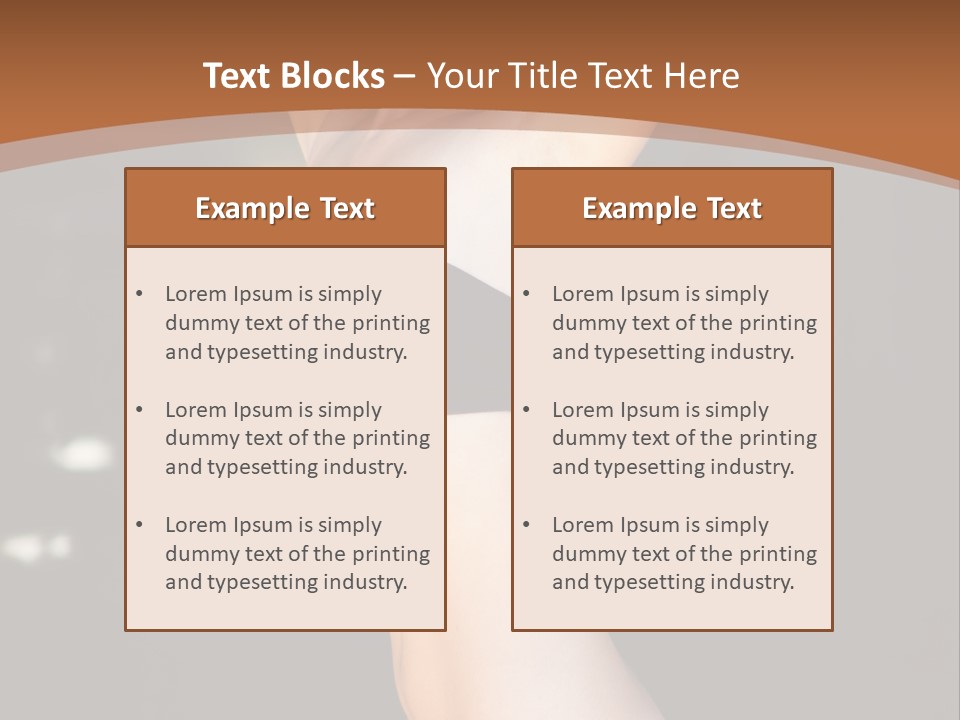 Breast Hair Babe PowerPoint Template